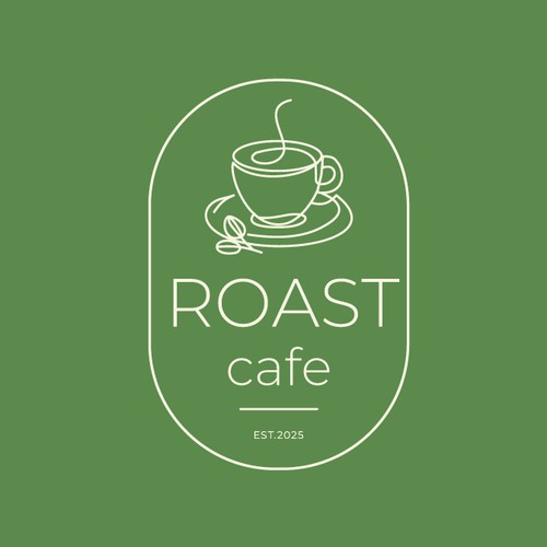 Roast design with the title 'Roast Cafe'