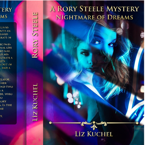 Aesthetic book cover with the title 'A Rory Steele Mystery Nightmare Of Dreams'