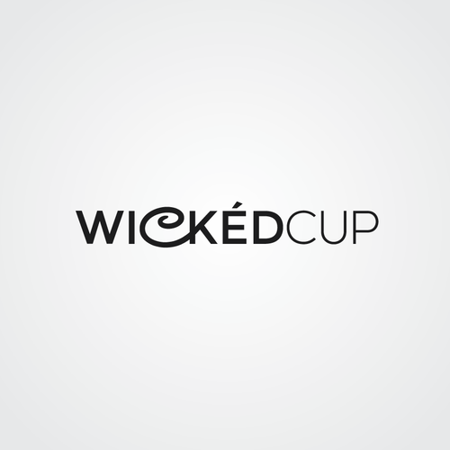 Wicked logo with the title 'Wicked Cup Logo (retail, coffee/tea cups & food products)'