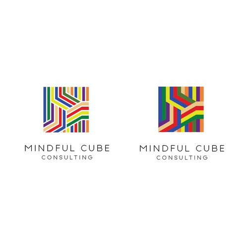 Cube brand with the title 'Logo for Minful Cube consulting'