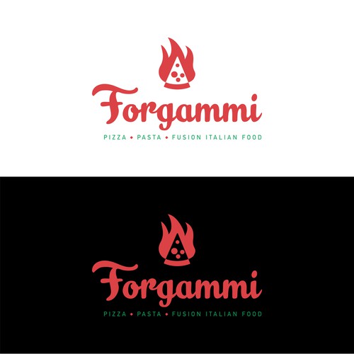 Italian brand with the title 'Pizza on wood'