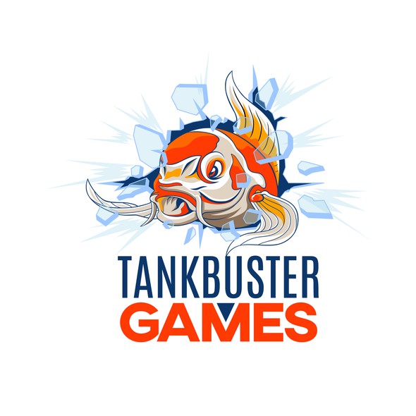 Koi fish logo with the title 'Logo for a Indie Game Studio'