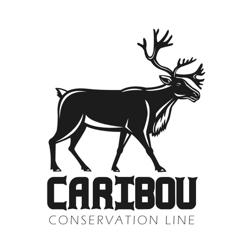Conservation logo with the title 'Caribou Conservation Line'