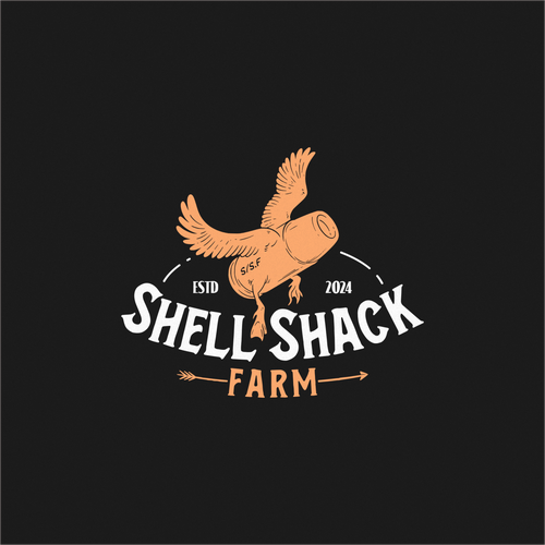 Shell logo with the title 'hunting ground logo'