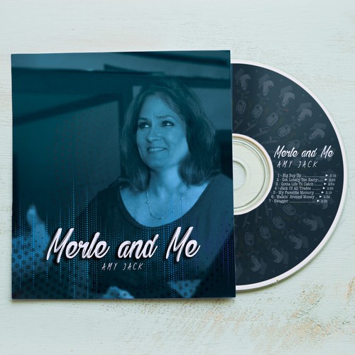 CD cover illustration with the title 'Country Music Album Artwork'