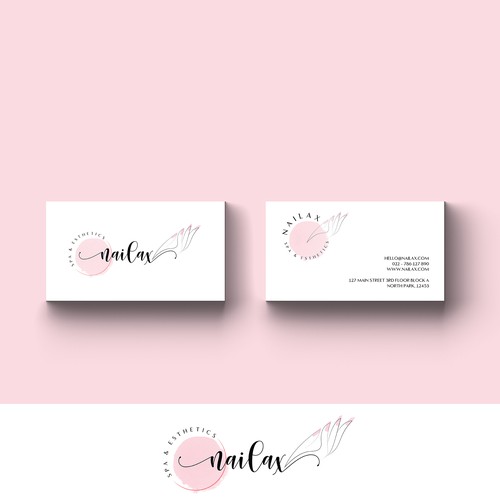 Nail design with the title 'Nailax'