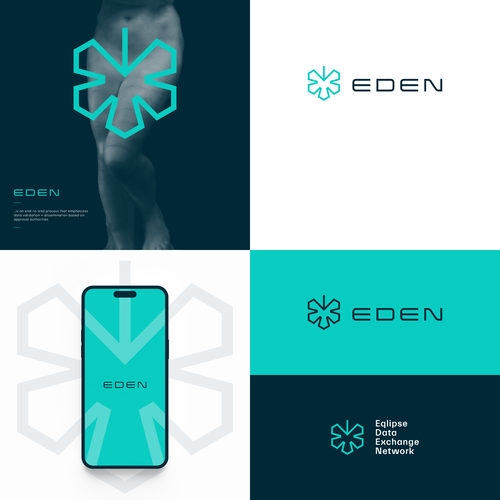 Matrix logo with the title 'EDEN Logo'