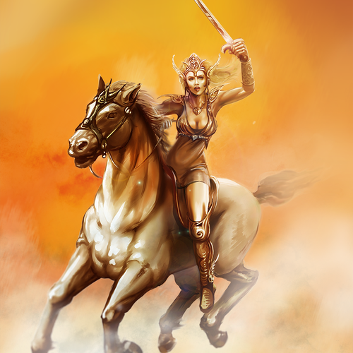 Artwork with the title 'Valkyrie'