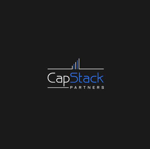 Bank brand with the title 'Logo & Branding Identity Concept for CapStack Partners'
