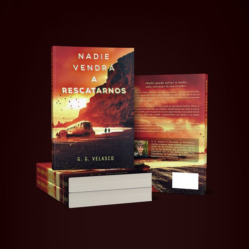 Yellow book cover with the title 'Book cover contest entry'