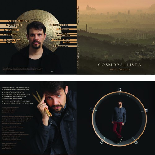 Cityscape design with the title 'Cosmopaulista'