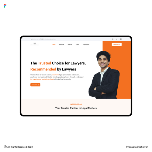 Attorney website with the title 'Lawyers Website'