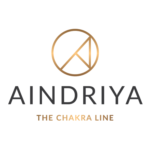 Spiritual brand with the title 'Aindriya - The chakra line Logo concept'