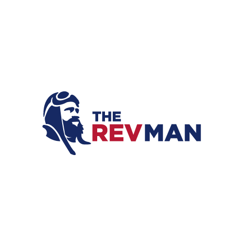 Silhouette logo with the title 'The Revman'