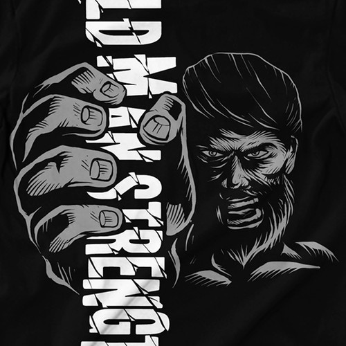 Fitness t-shirt with the title 'Shirt for Fitness Blog That Caters to Older Men.'