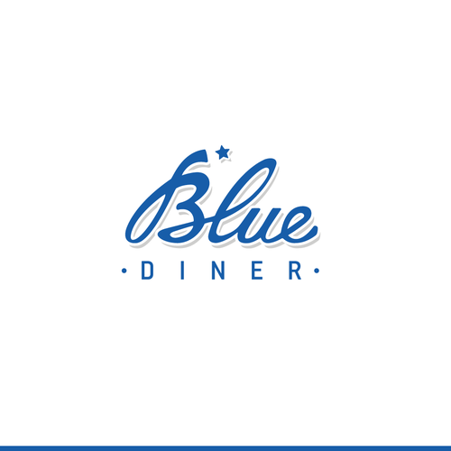 Diner design with the title 'A logo for an upscale 24-hour or late night diner appealing to young professionals.'