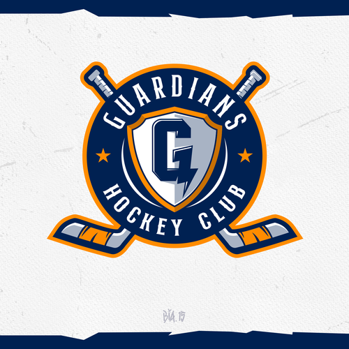 Hockey logo with the title 'Logo for Guardians Hockey Club'