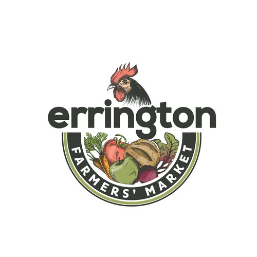 Bread design with the title 'Hand drawn logo for The Errington Farmers' Market'