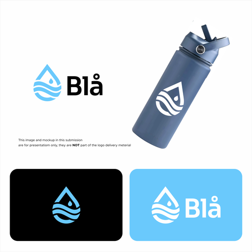 Hydro logo with the title 'Water Drop Logo'