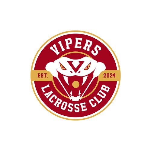 Lacrosse design with the title 'Vipers logo design'