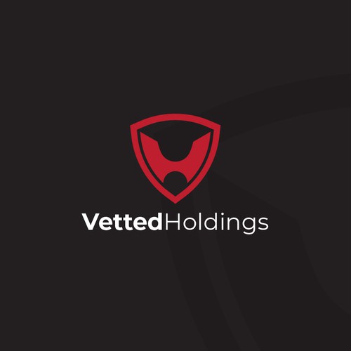 Black and red logo with the title 'VETTED HOLDINGS'