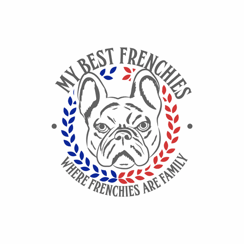 French brand with the title 'French Bulldog Kennel Logo'
