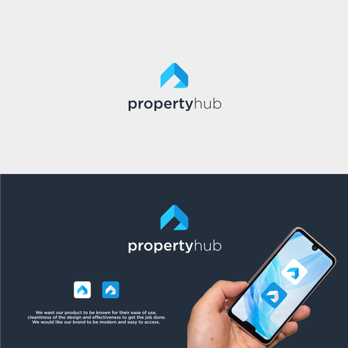 Property brand with the title 'property apllication logo'