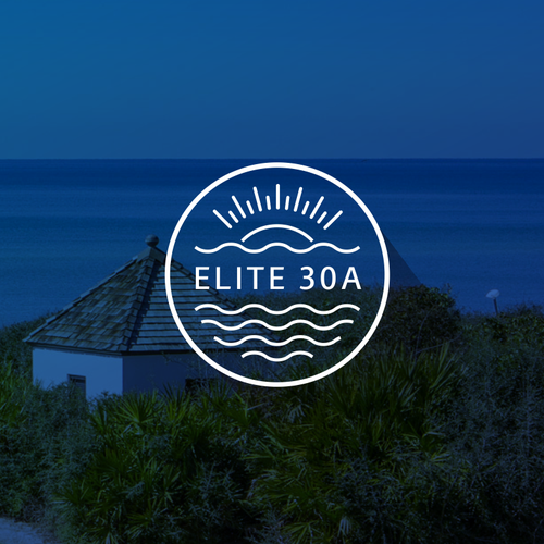 Discover logo with the title 'approved neat logo design for ELITE 30A, a vacation property management company in an exclusive area of Gulf of Mexico beach.'