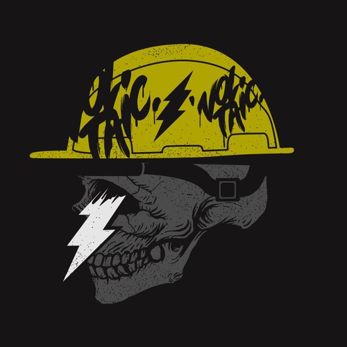 Sketch t-shirt with the title 'voltaic'