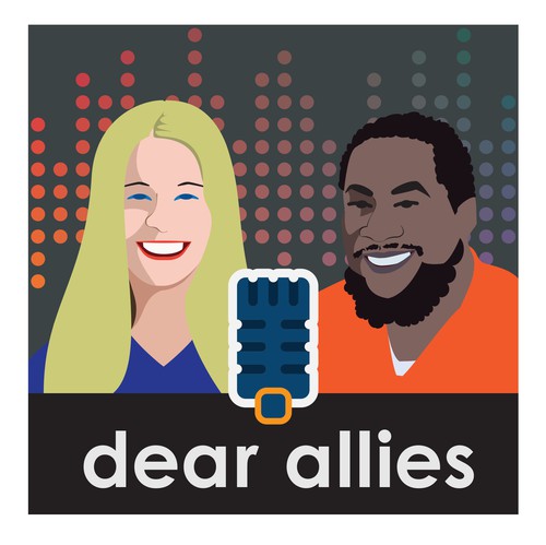 Podcast cover artwork with the title 'Illustration for a podcast cover'