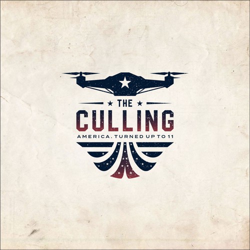 American vintage logo with the title 'Bold, authoritative logo for THE CULLING'