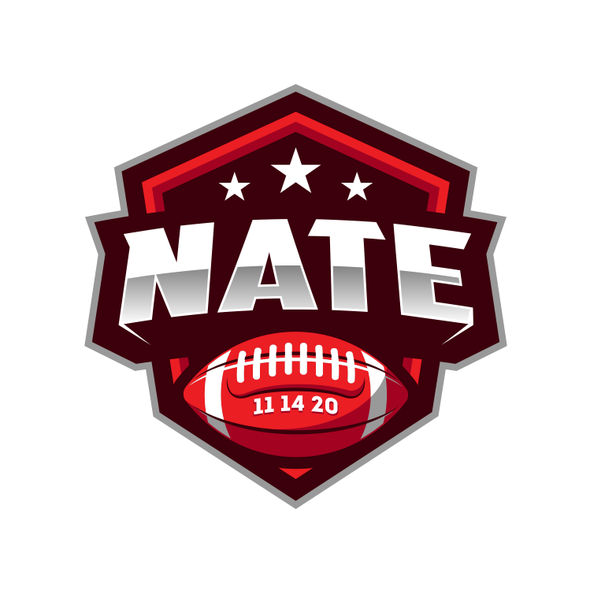 Bat and bar mitzvah logo with the title 'Nate's  Bar Mitzvah'