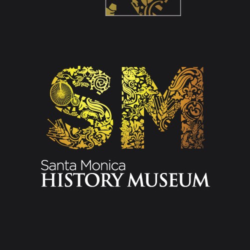 Santa Claus logo with the title 'Santa Monica History Museum'