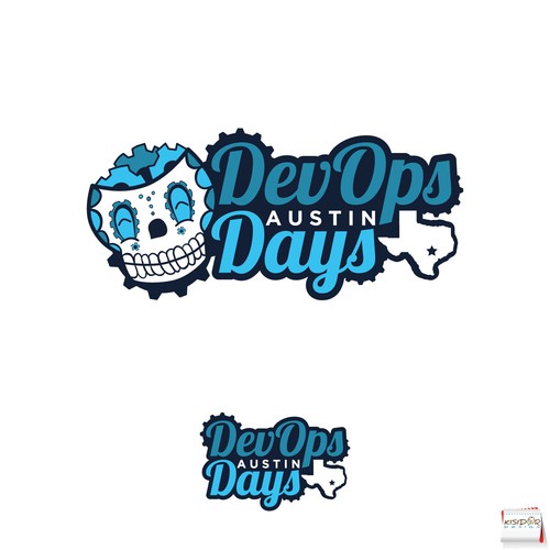 Gear design with the title 'conference logo'