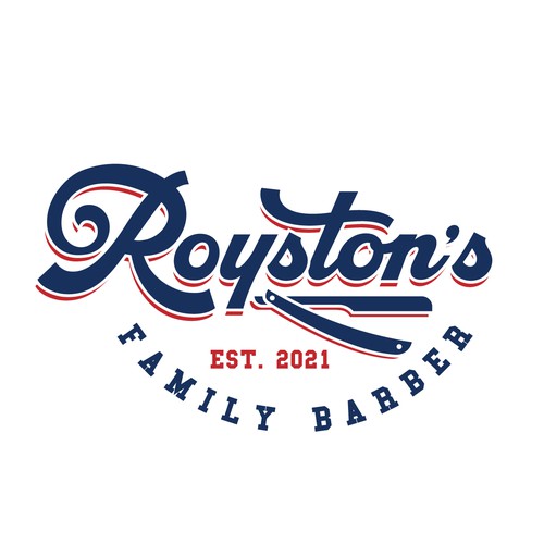 Haircut logo with the title 'Classic Barber Typography Logo Design'