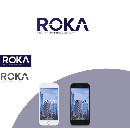 Bank logo with the title 'Modern logo concept for a Indian Banking App.'