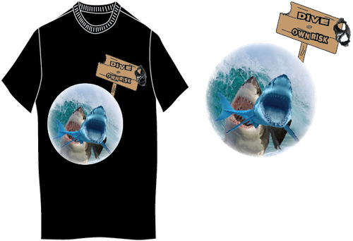 Scuba design with the title '+++ Design a new breathtaking SCUBA DIVER Shirt +++'
