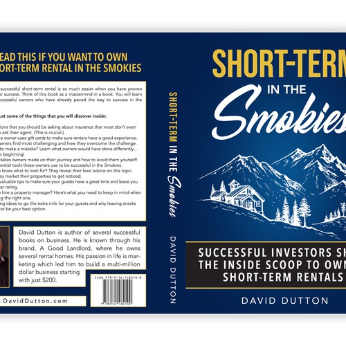 Real estate book cover with the title 'Short term rental real estate'