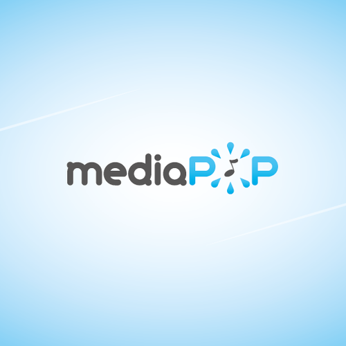 Pop culture logo with the title 'MediaPop needs a...Popier...logo :)'