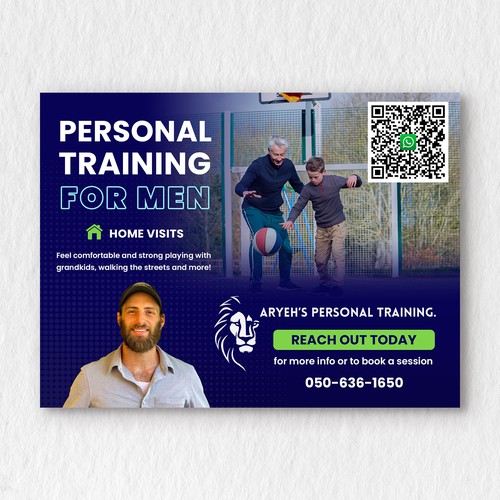 Personal trainer design with the title 'Personal training flyer design'