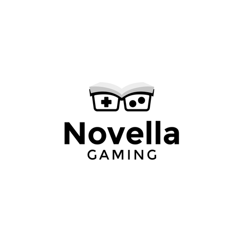 Glasses design with the title 'Game studio LLC looking for logo [Novella Gaming]'