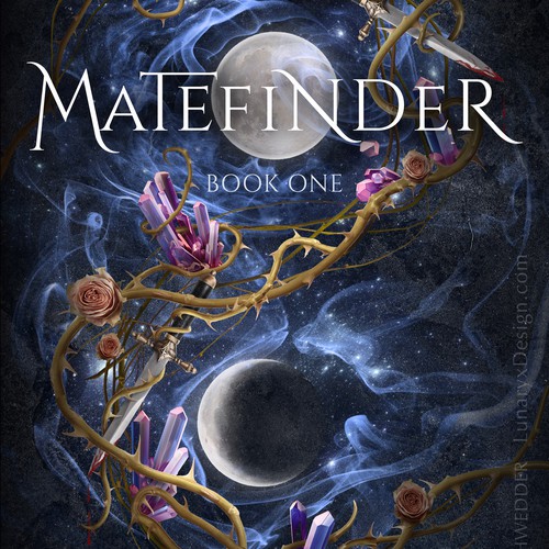 Witch book cover with the title 'Matefinder book cover'