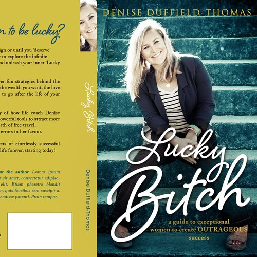 Professional book cover with the title 'Lucky Bitch needs a new book cover'