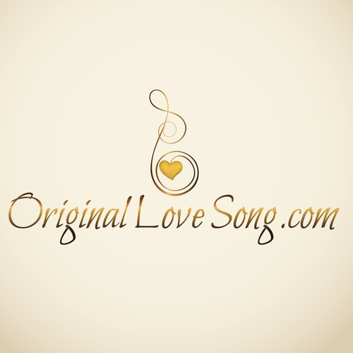 Cream logo with the title 'A Touch of Romance needed! Elegant, artistic logo desired for high-end music service site!'