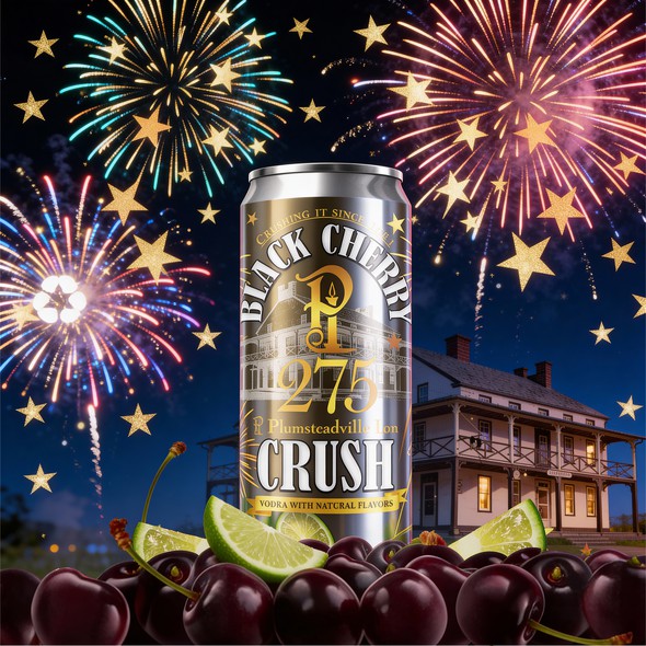 Packaging with the title 'Plumsteadville Inn - 275 years can design'