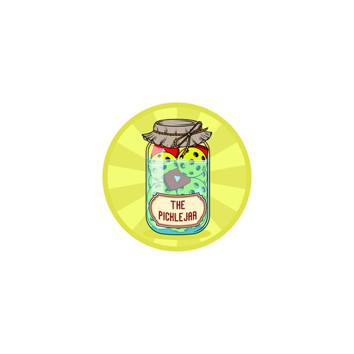 Pickleball  logo with the title 'thepicklejar'