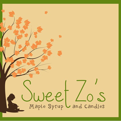 Maple design with the title 'Maple syrup and candy company '