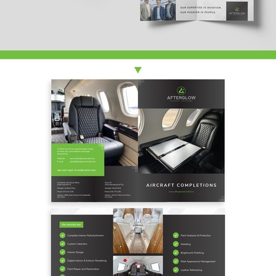 Modern Brochure for Private Jet Owners Design