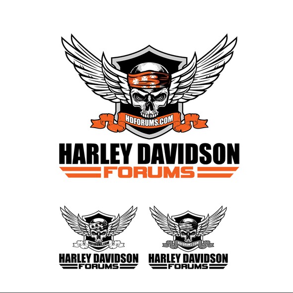Harley Davidson design with the title 'HDFORUM'