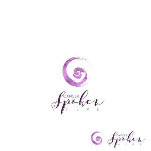 Seashell logo with the title 'Sophisticated Logo needed for Cancer Spoken Here'